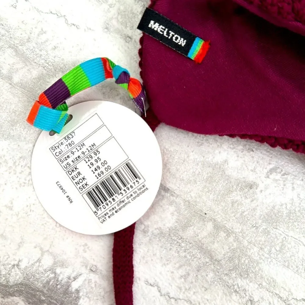 MELTON Infant Knit Flap Hat